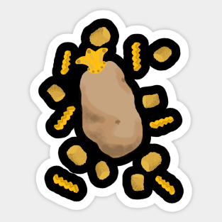 All Hail the Potato: King of foods Sticker